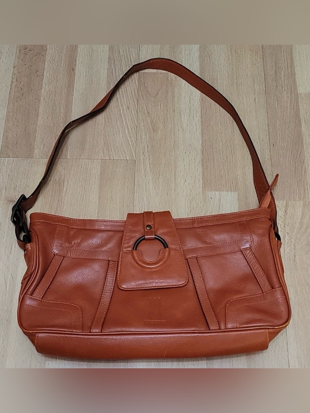 Missoni Burnt Orange Shoulder Bag with Front Ring Detail